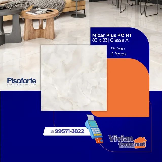 Piso Mizar 83x83 POLIDO Retificado Classe A
