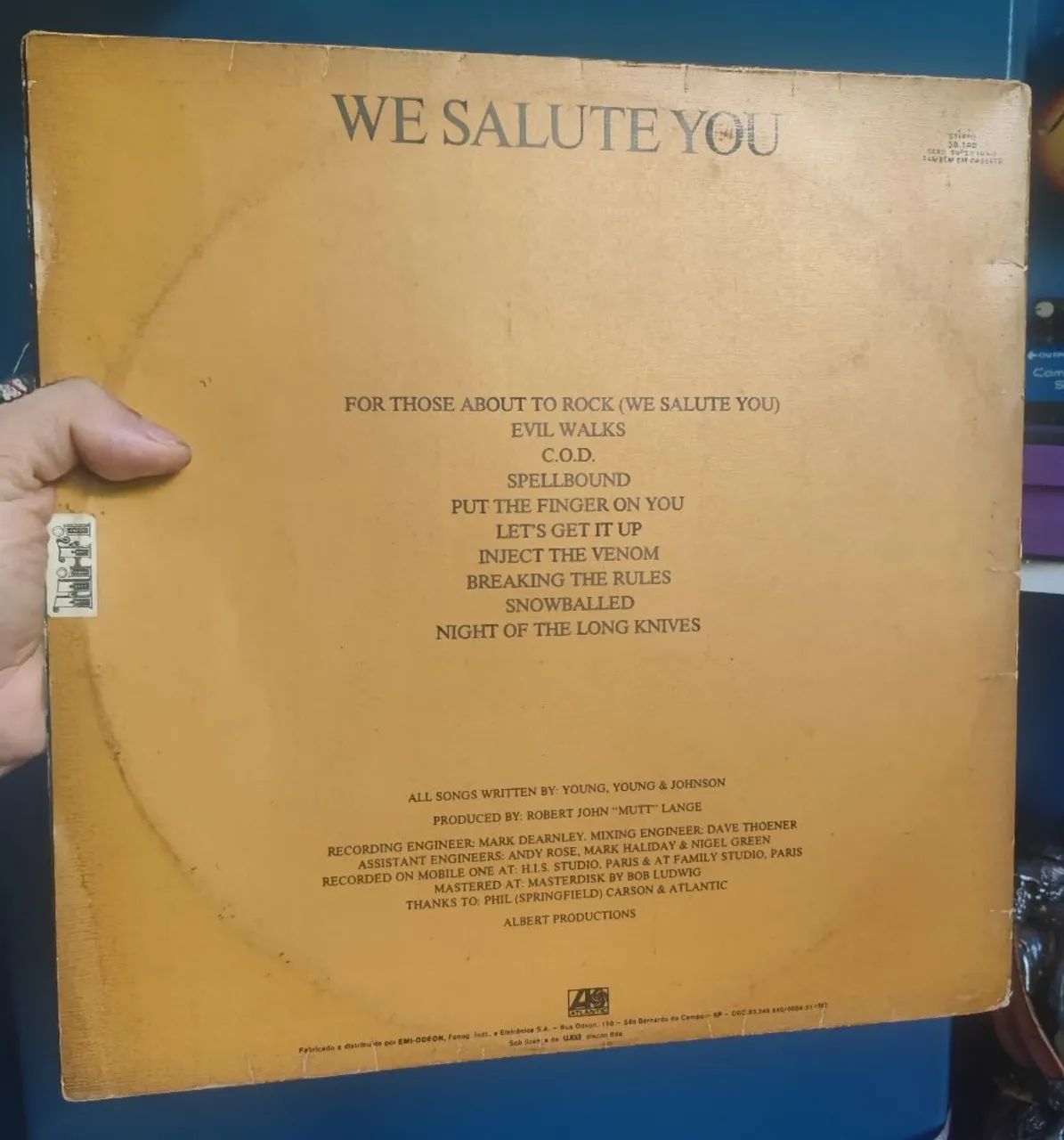 Vinil AC/DC - For Those About to Rock - 1981 Analógico - Foto 5