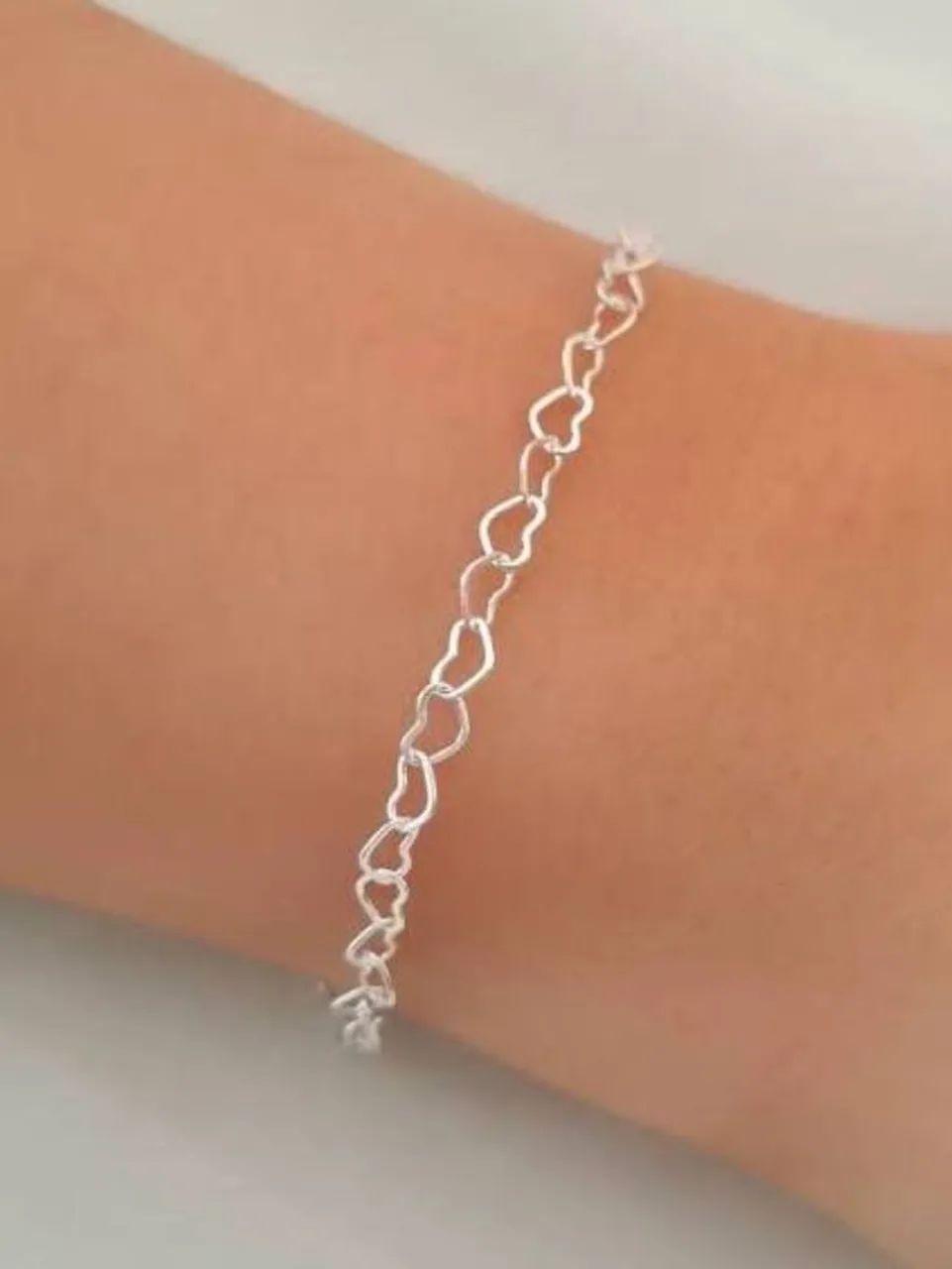 Pulseira Coração - Prata 925 - Foto 3