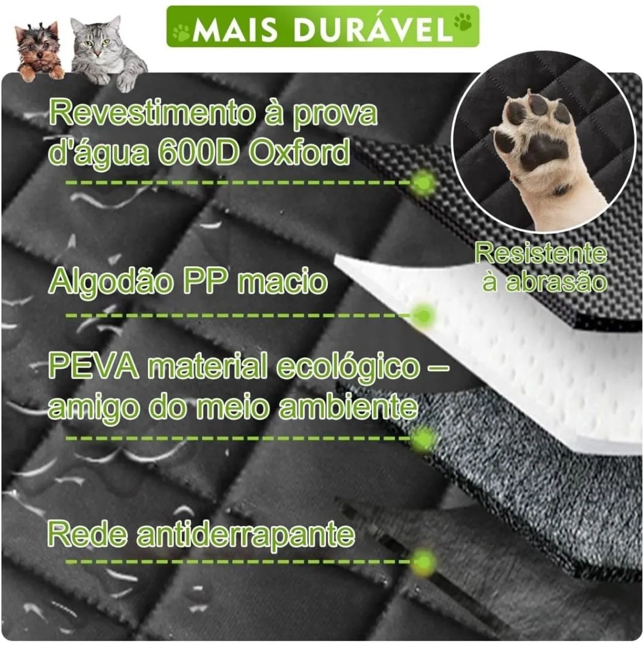 Assento de carro para cachorro - proteção e conforto - Foto 3