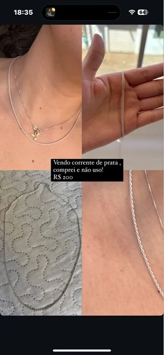 Corrente de Prata - Nova!