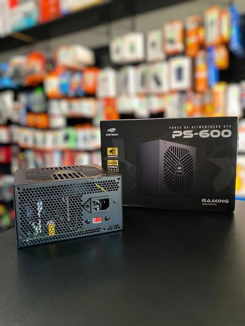FONTE PC GAMER C3TECH ATX 600W  - Foto 2