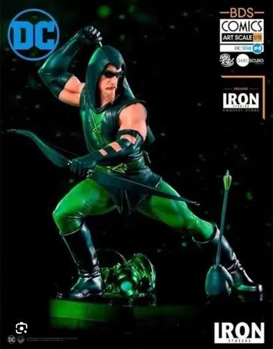 Arqueiro Verde - Green Arrow - EXCLUSIVO - Iron Studios Art Scale 1/10 - Foto 2