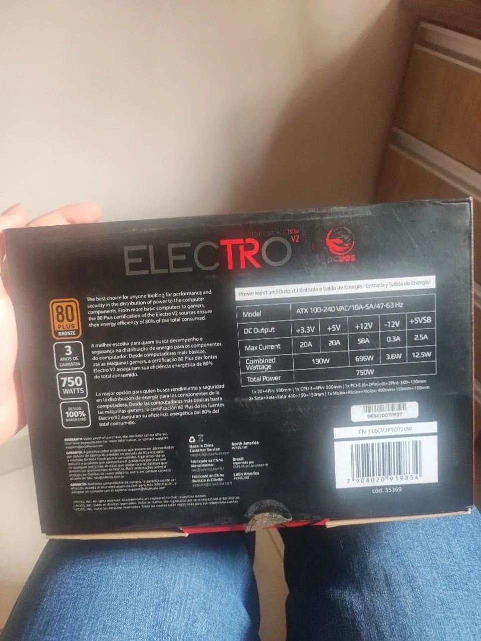 Fonte 750w ELECTRO V2 - Foto 2