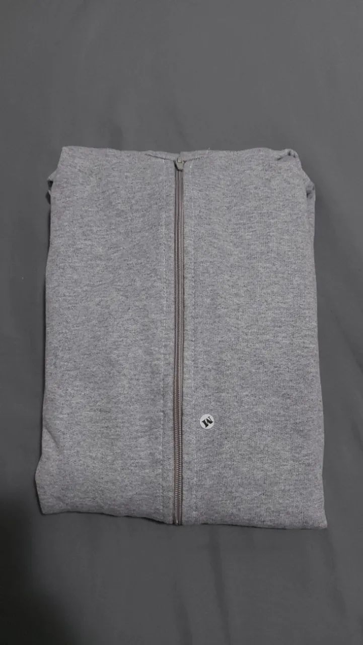 Blusa Moleton Capuz e Zíper Flanelado M - Foto 4