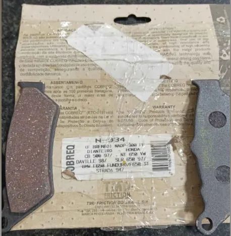 Jogo pastilha dianteira xt660R Cobreq N-934 - Foto 2