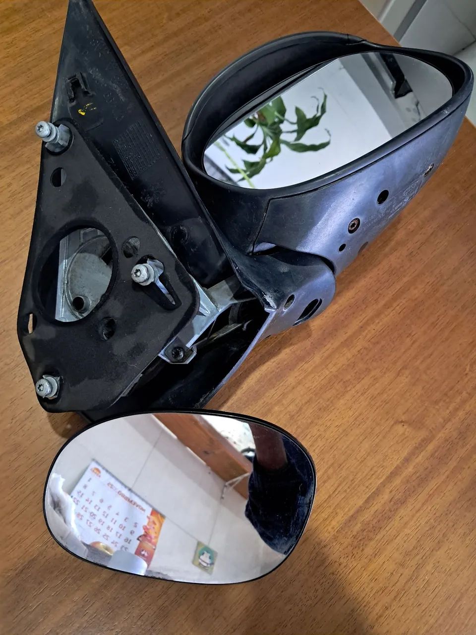 Retrovisor esquerdo  + lente direito peugeot 206 /2002 original completo  - Foto 5
