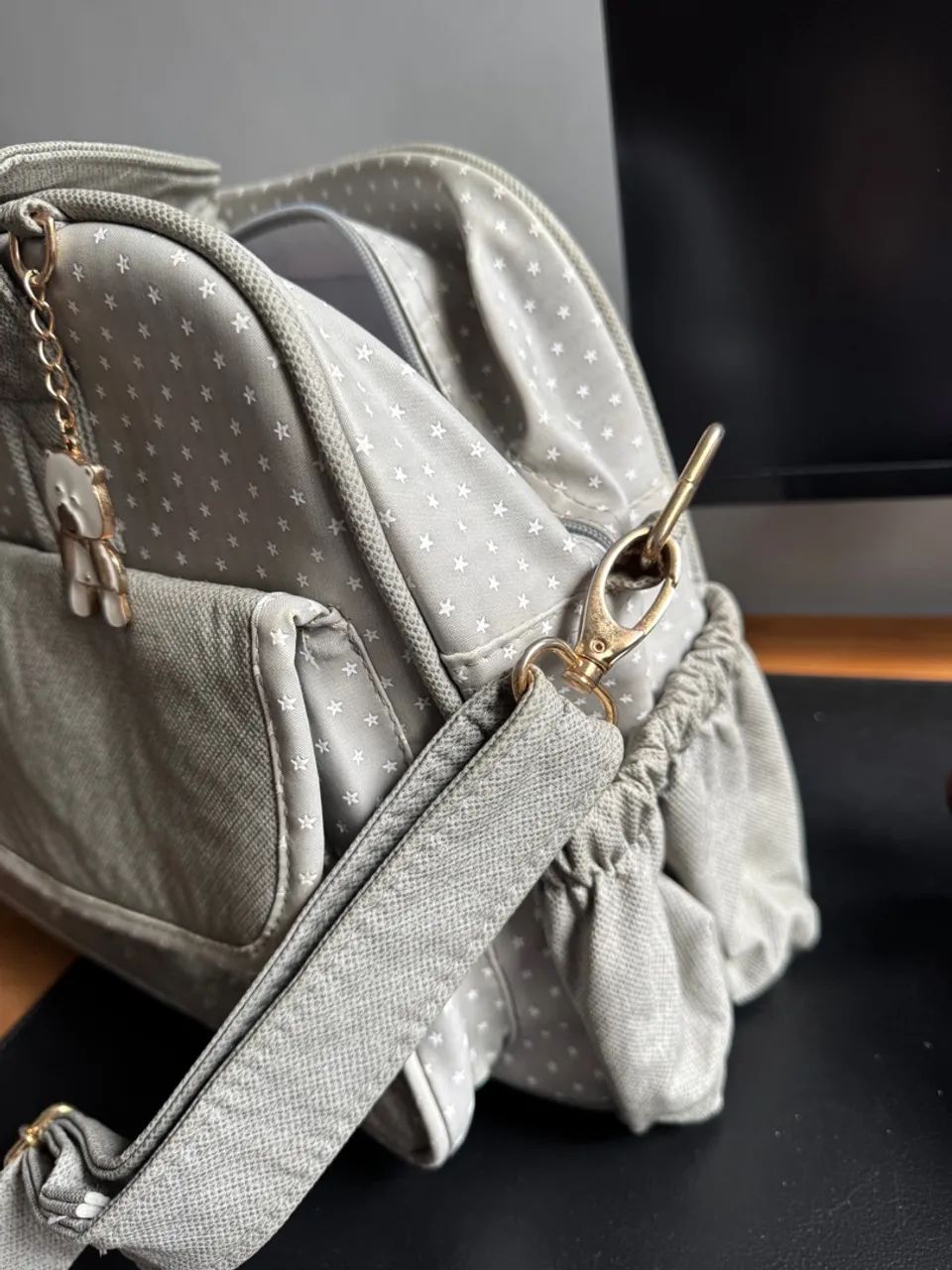 Bolsa Maternidade Estrelas Cinza - Batistela Baby - Foto 5