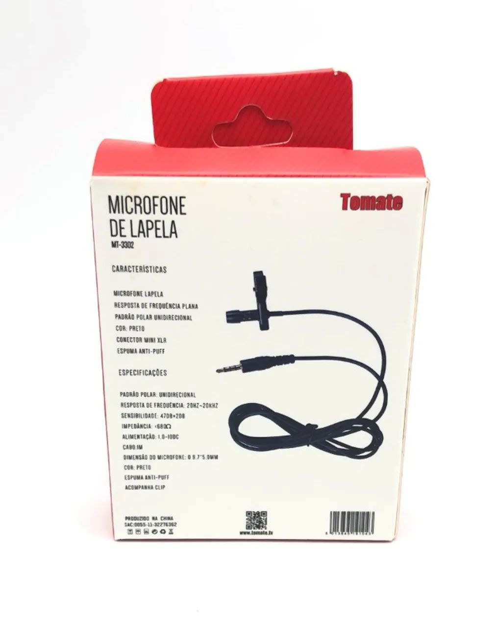 Microfone de Lapela Com Conector P3 de Alta Qualidade de Áudio Tomate Novo na Caixa - Foto 2