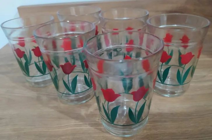 Conjunto 6 copos estampados florais - Foto 2