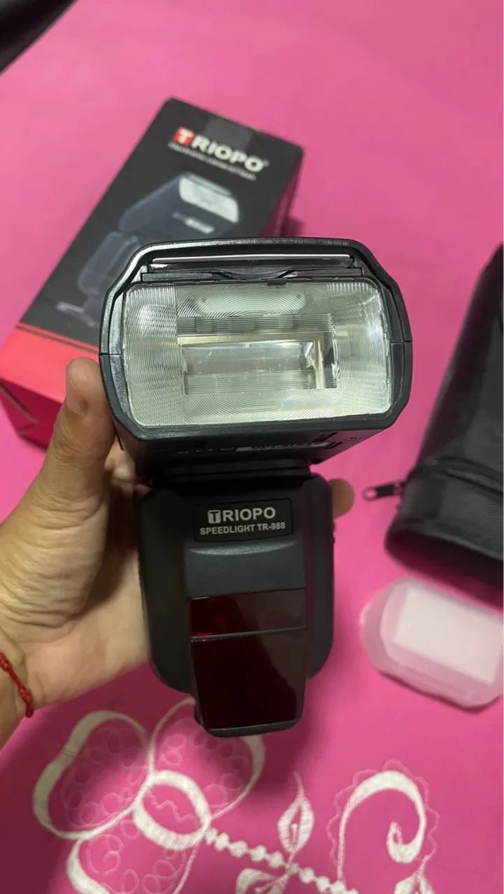 Flash SPEEDLIGHT TR-988 Triopo Ttl Ettl Nikon e Canon  - Foto 3