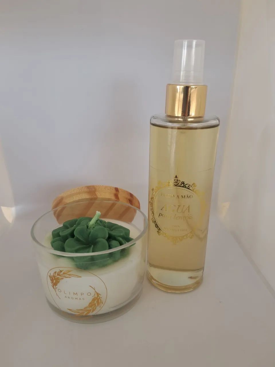 Kit Água de lençol e Vela Aromática