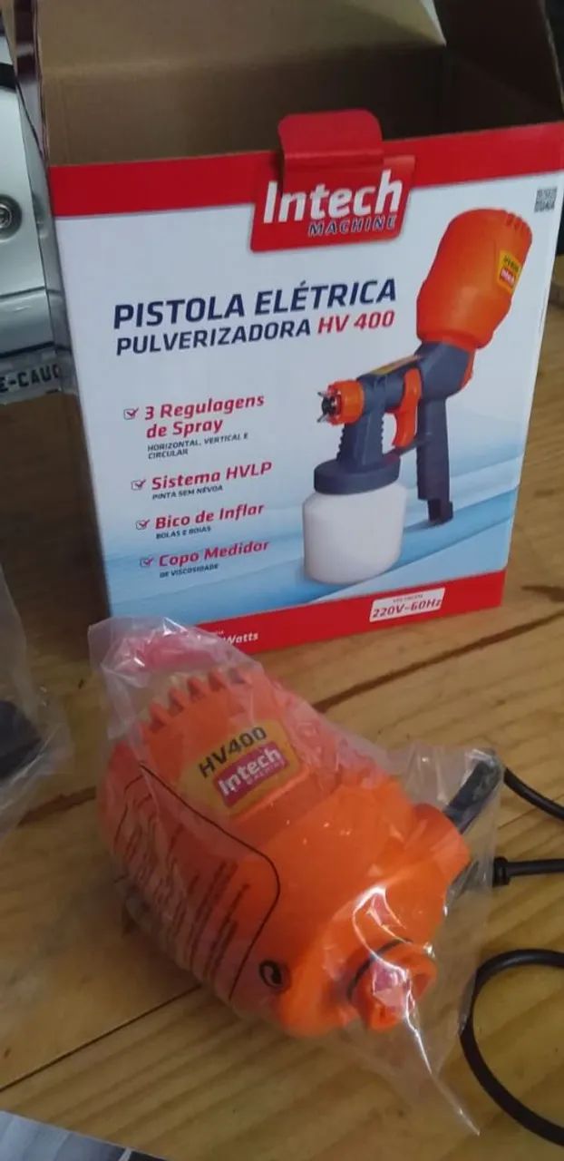 Pistola elétrica de pintura nova zero na caixa  - Foto 3