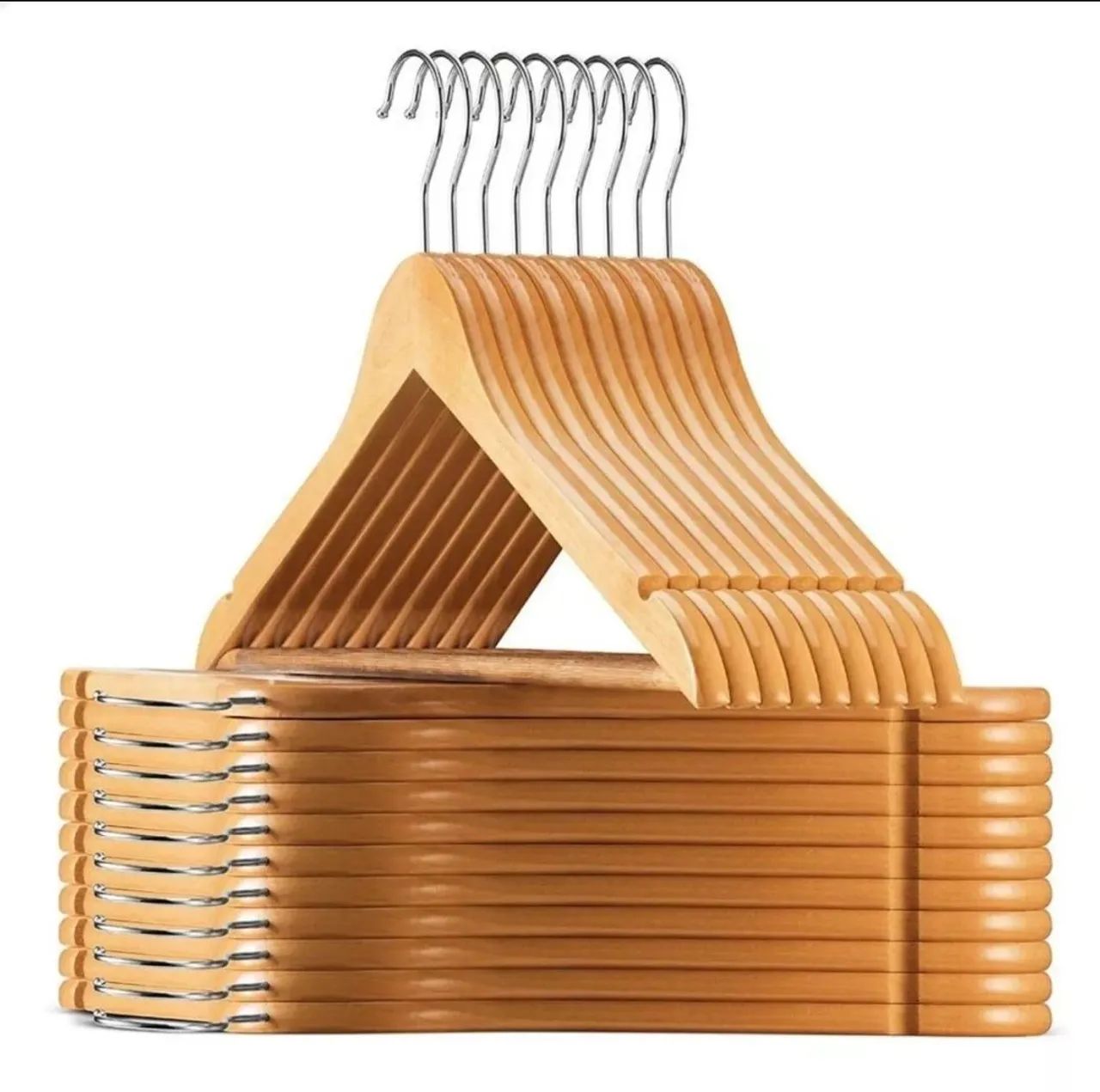 Cabides de madeira para roupas R$5.00 cada - Foto 2