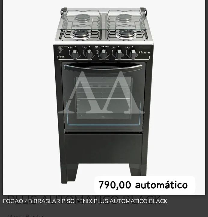Fogão apenas 790,00