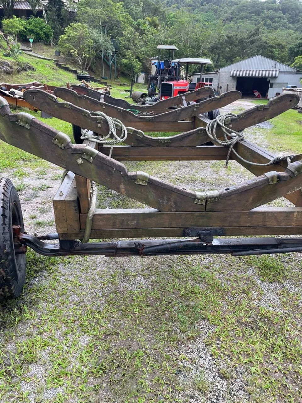 Carreta de Encalhe em madeira - Foto 11