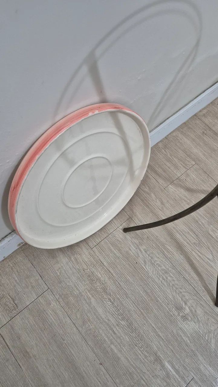 Mesa de canto - tampo rosa florido - Foto 5