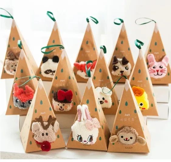 Kit 3 Meias 3d De Bichinho Infantil Na Caixa Presente De Natal