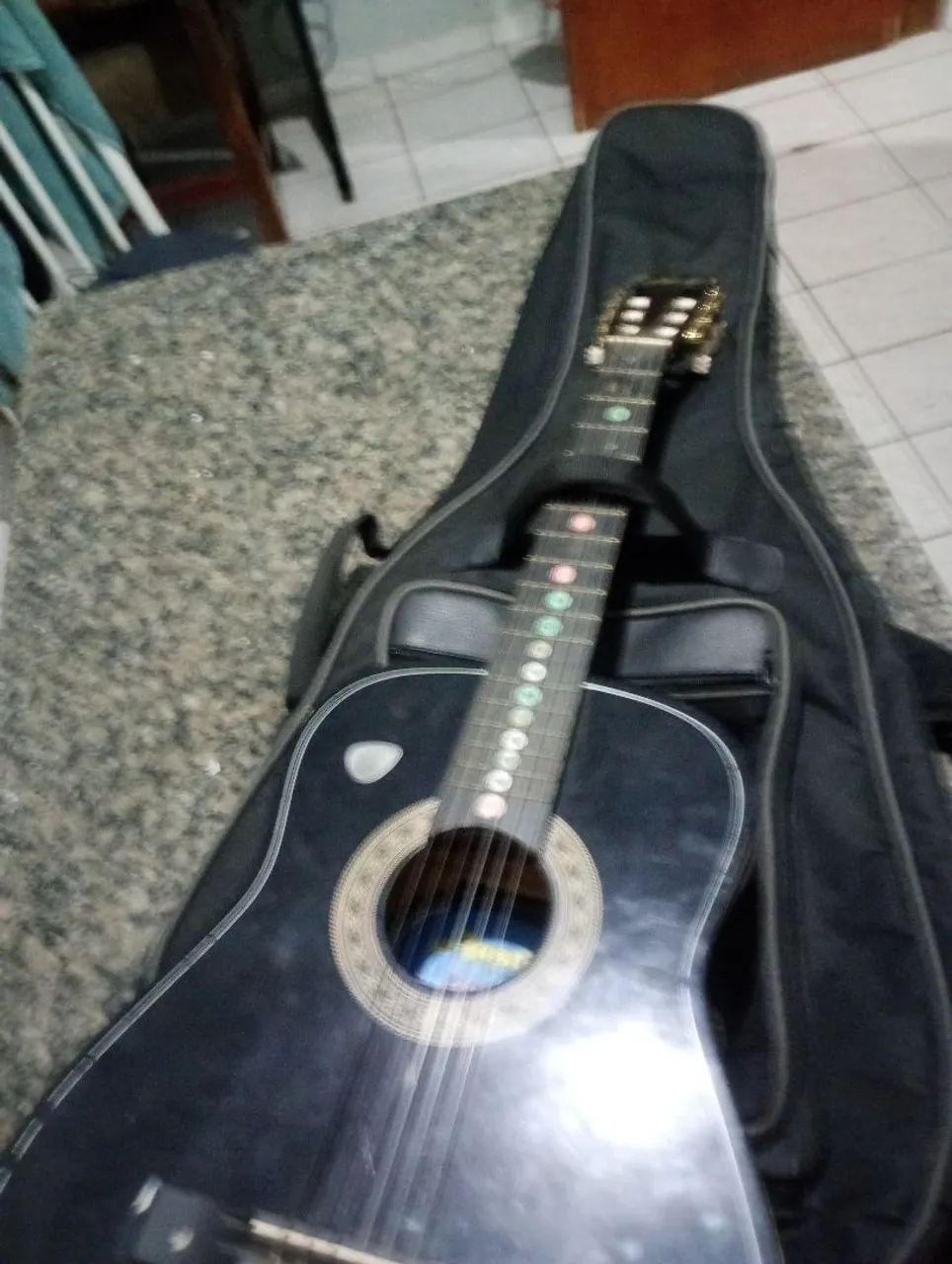 violão Austin classico mais capa 