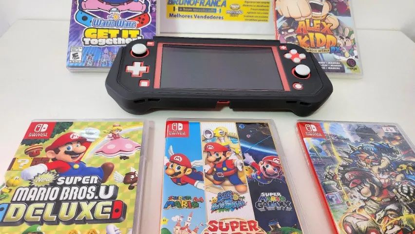 Nintendo Switch Lite +512GB+ jogo mídia física (opcionais) Na caixa Semi-novo Colecionador