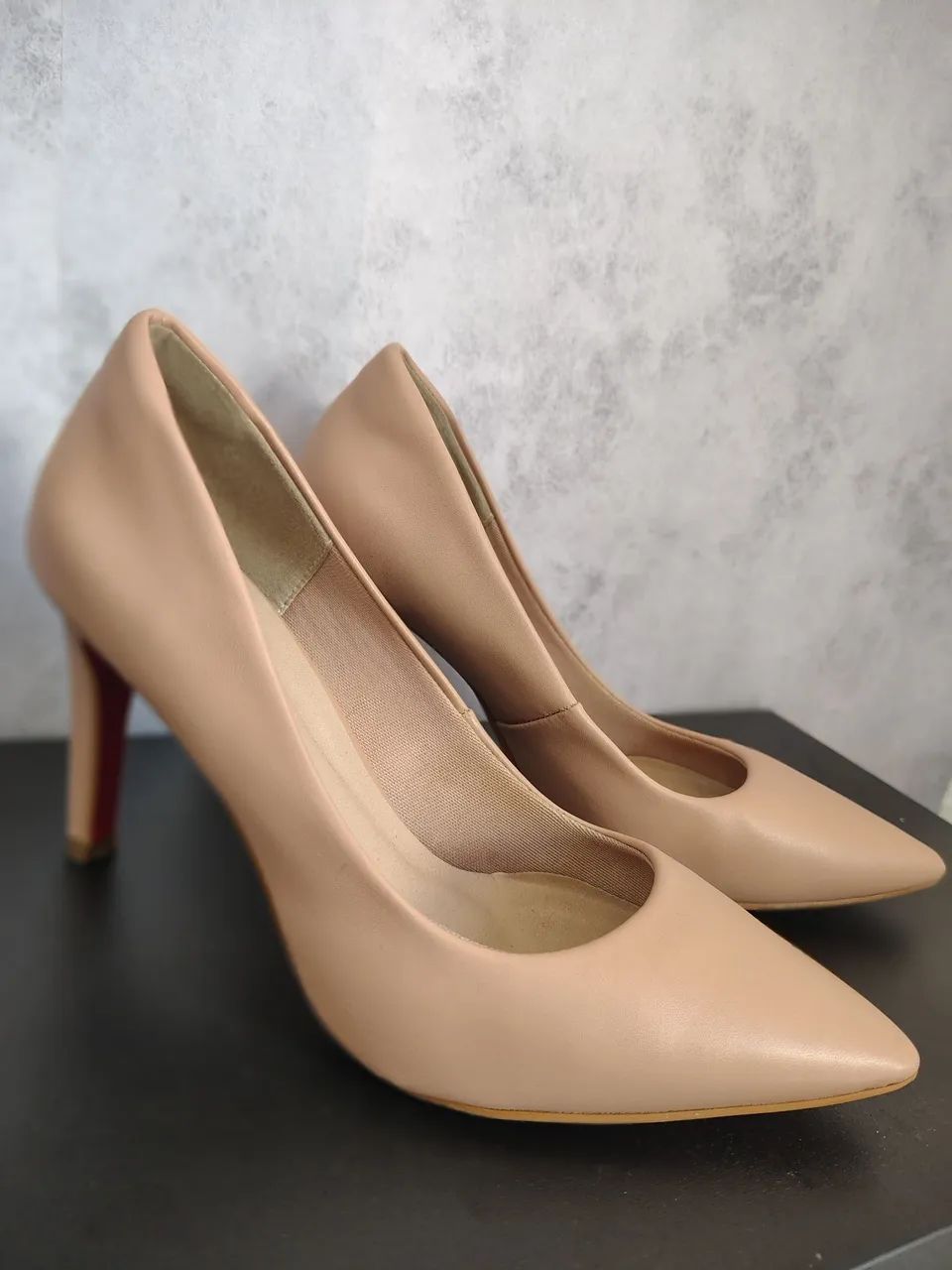 Scarpin Bege Elegante - Salto Fino