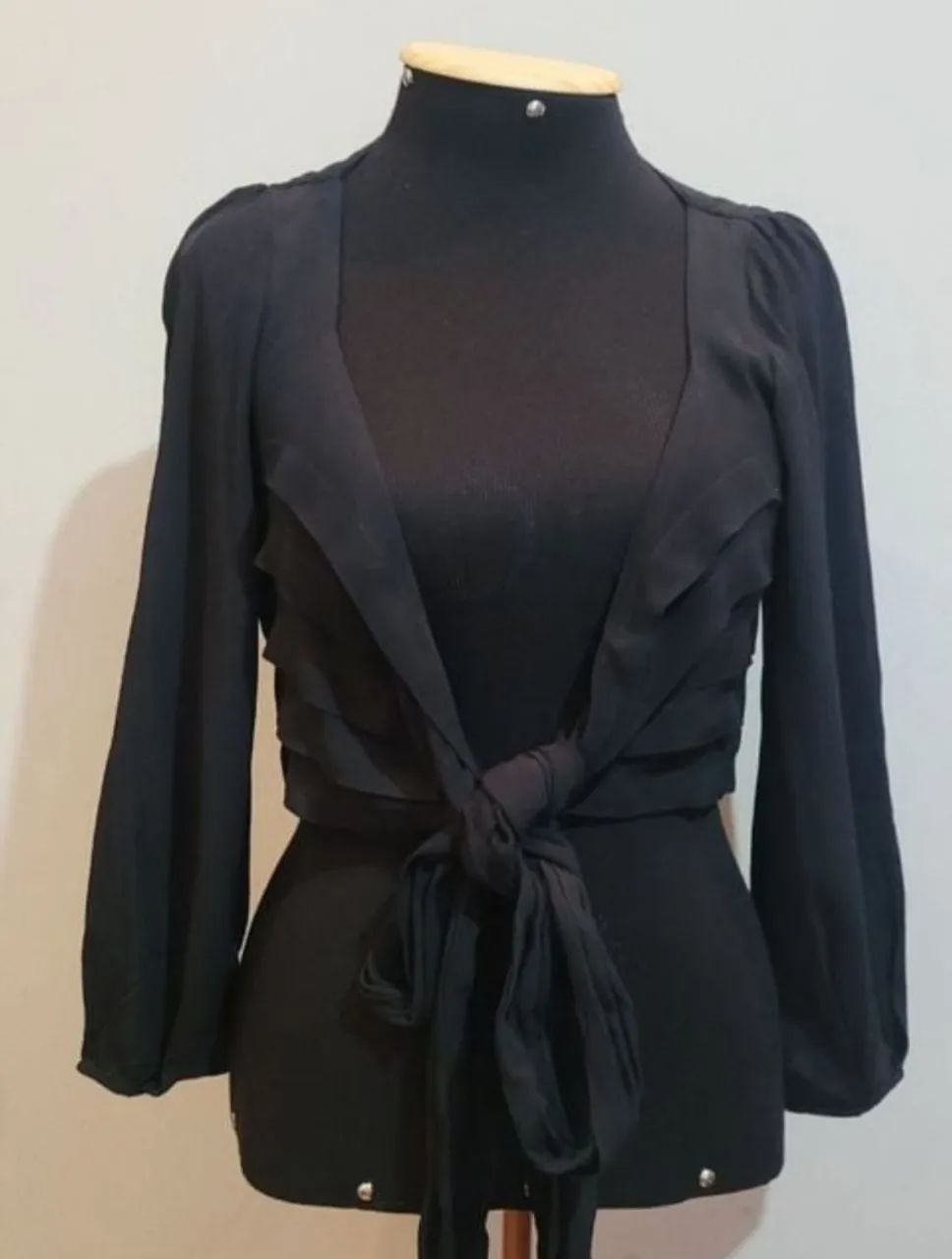 Cropped  preto nati vozza