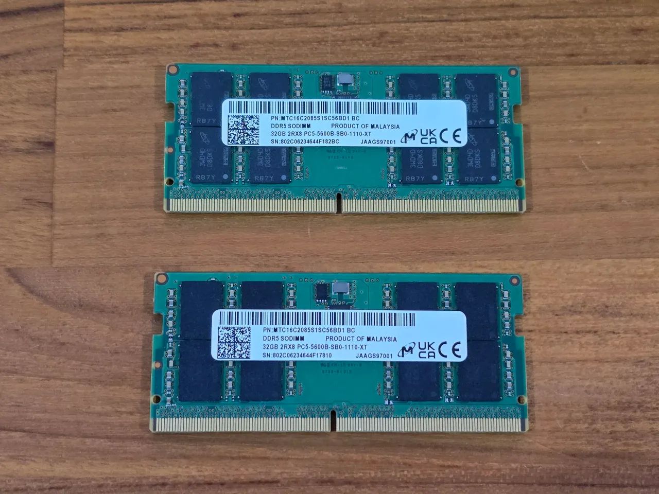 64GB (2×32) DDR5 5600 MHz Laptop RAM Memory Kit64264609336065120