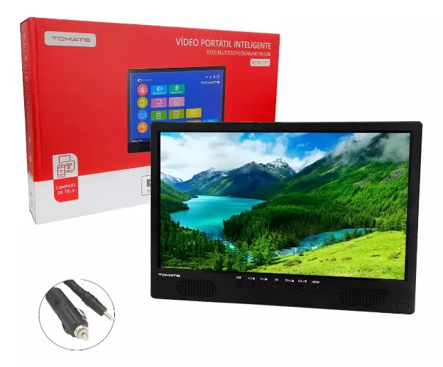 Tv Portátil Televisor Led Hd 17 Polegadas 12v Bivolt Caminhão Carro