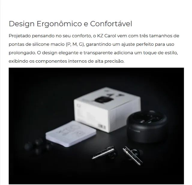 [NOVO] Fone KZ Carol Bluetooth 5.4 - Áudio Premium Cancelamento de Ruído - Foto 5
