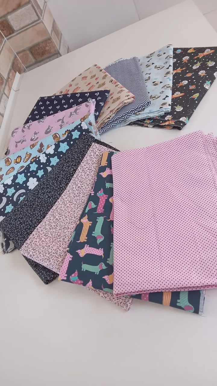 Tecidos tricoline algodão estampados para costura - Foto 2