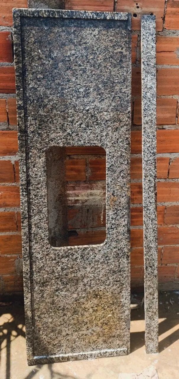 Pia granito 2mts com rodabanca