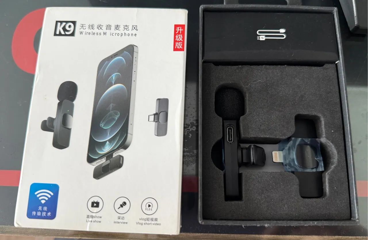 Microfone de lapela para iPhone R$ 50,00