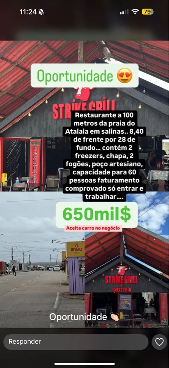 Restaurante a 100 metros da praia do Atalaia em salinas  - Foto 2