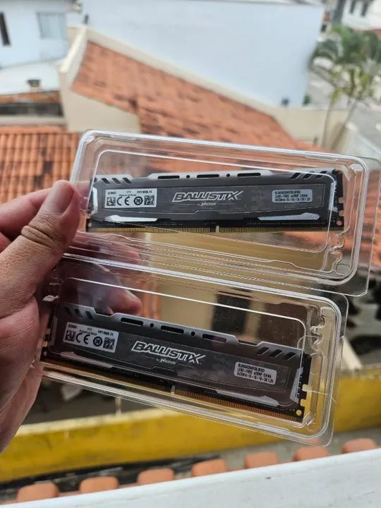 Memória RAM Ballistix 2x4GB DDR4 2400MHz