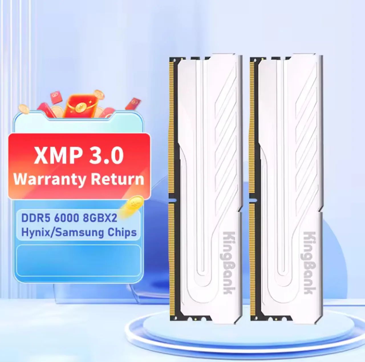DDR5 16GB (2x8GB) - 6000MHz XMP 3.0 - Pronta para uso!