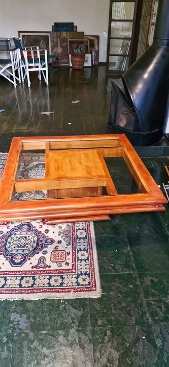 3 Mesas de Centro em Madeira Maciça