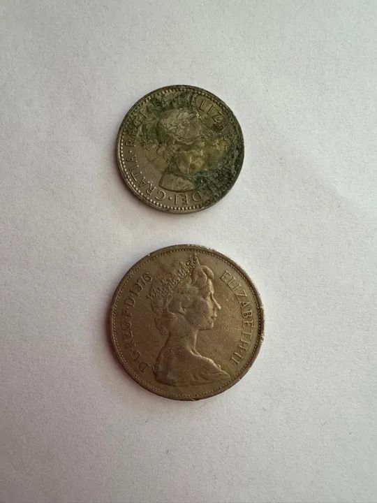 Moedas antigas do Reino Unido - Foto 2