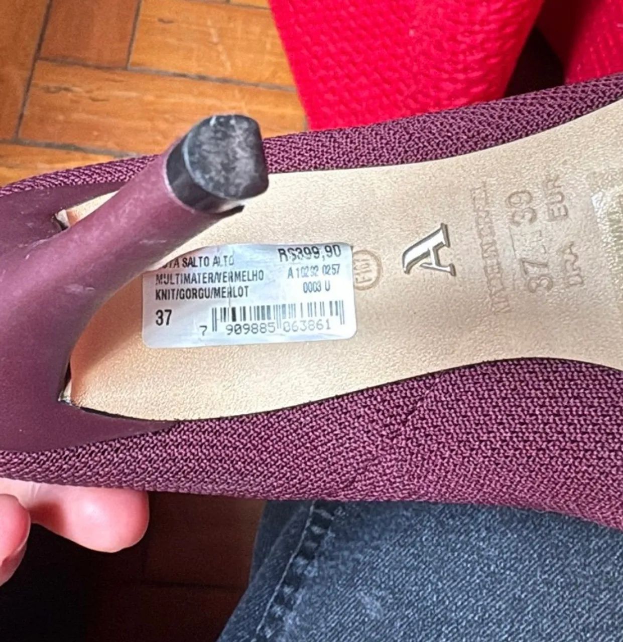 Bota Arezzo vinho 37  - Foto 2
