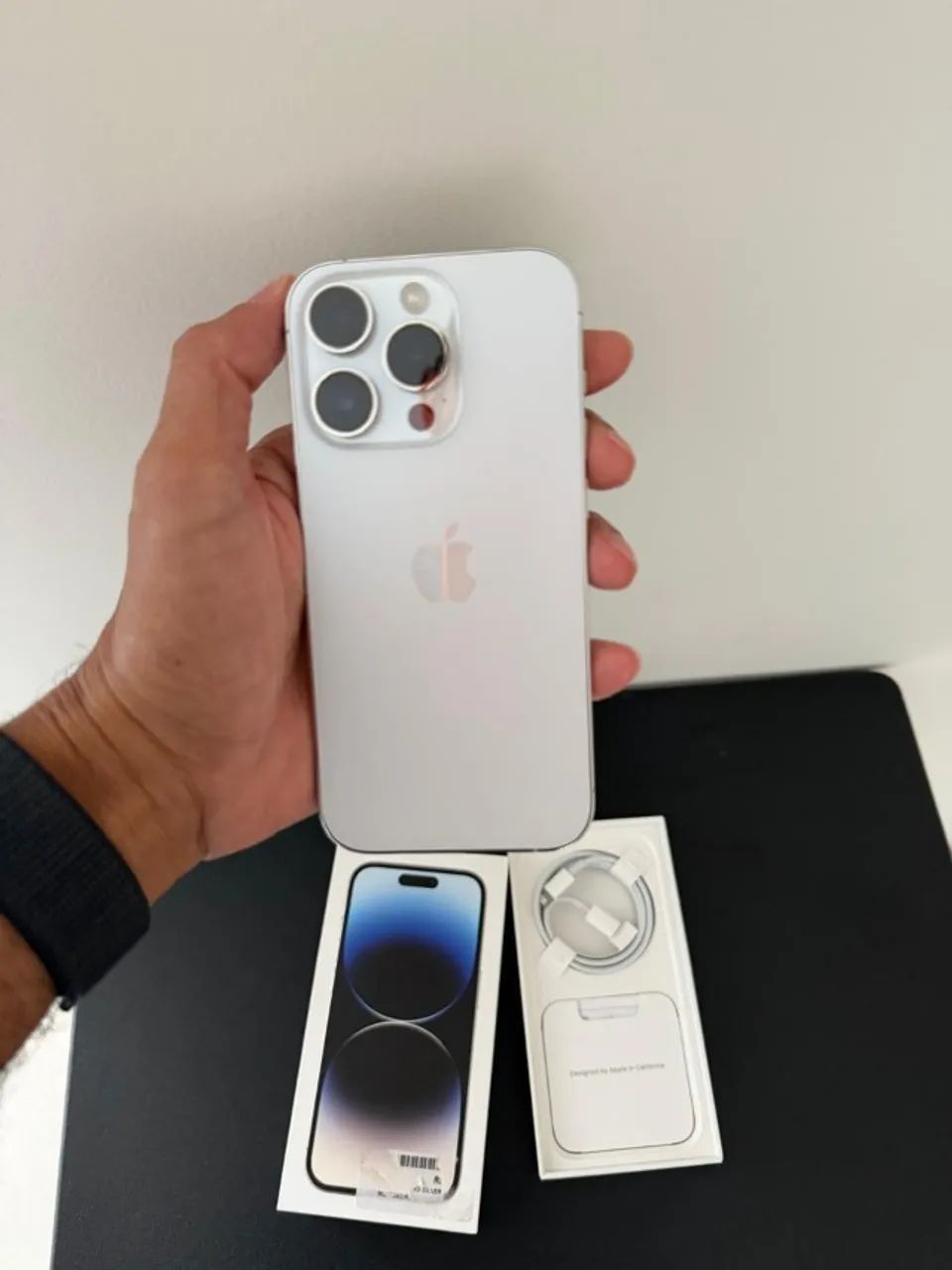 iPhone 14 Pro 128GB Silver - Seminovo, impecável! - Celulares e