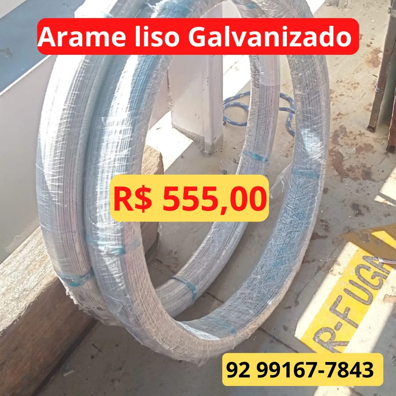 Arame Liso Galvanizado - Segurança para sua casa