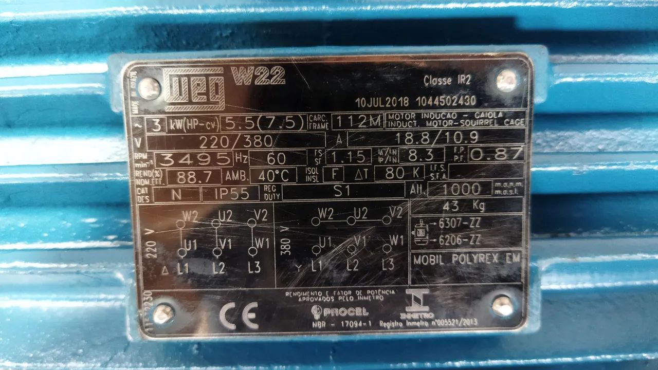 Bomba de água Weg 7,5cv - Foto 2