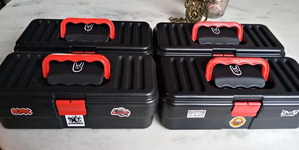 Maleta Para Guardar Fitas k7 - portas fitas cassete - CDs, DVDs