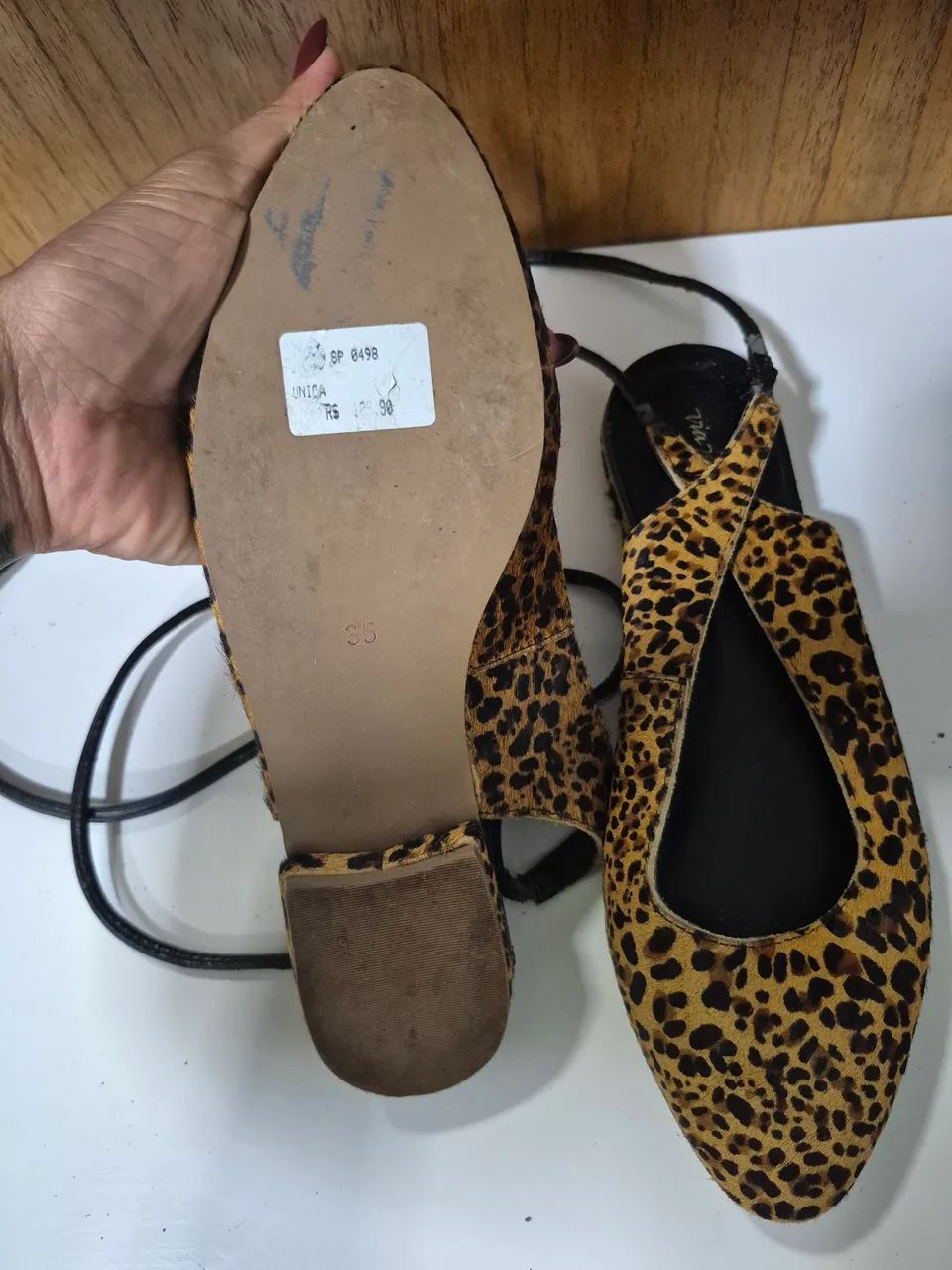Sapatilha Via Mia Onça  TAM 35 - Foto 2