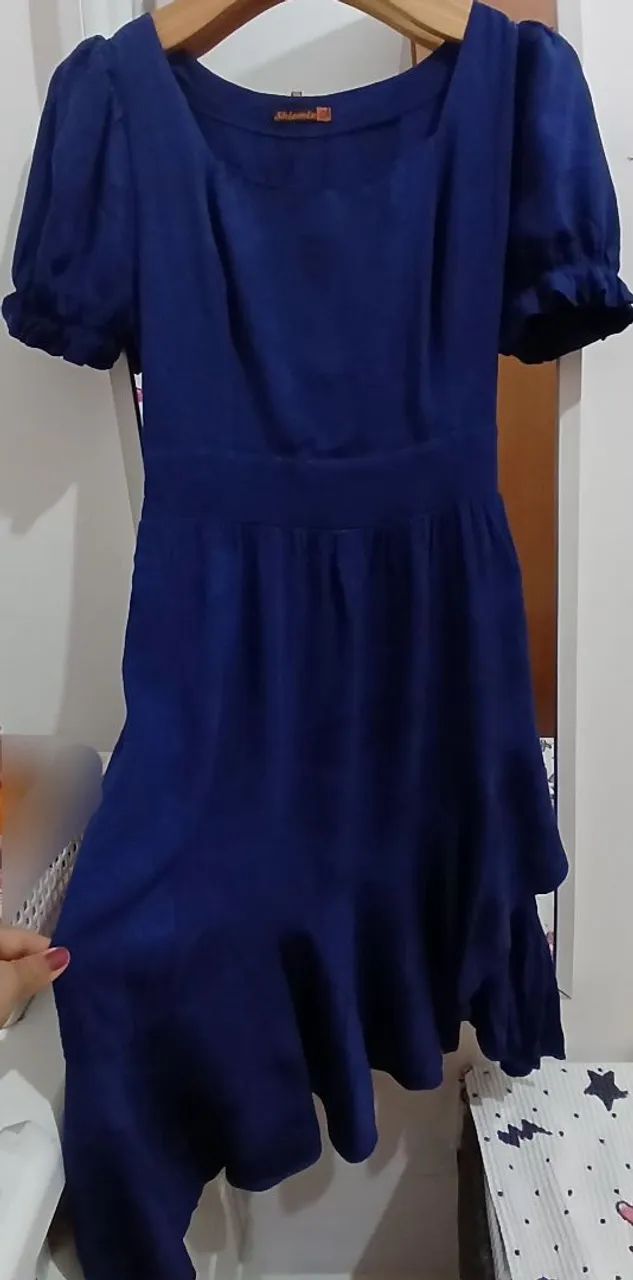 Vestido midi Azul