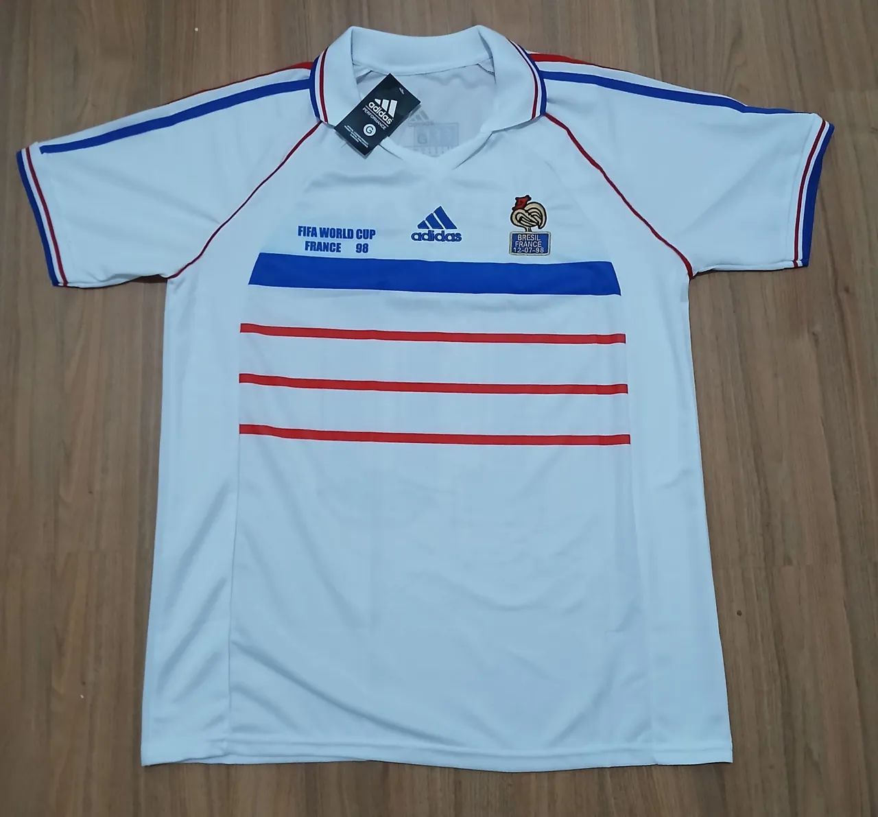 Camisa de Futebol França 1998 - Copa do Mundo