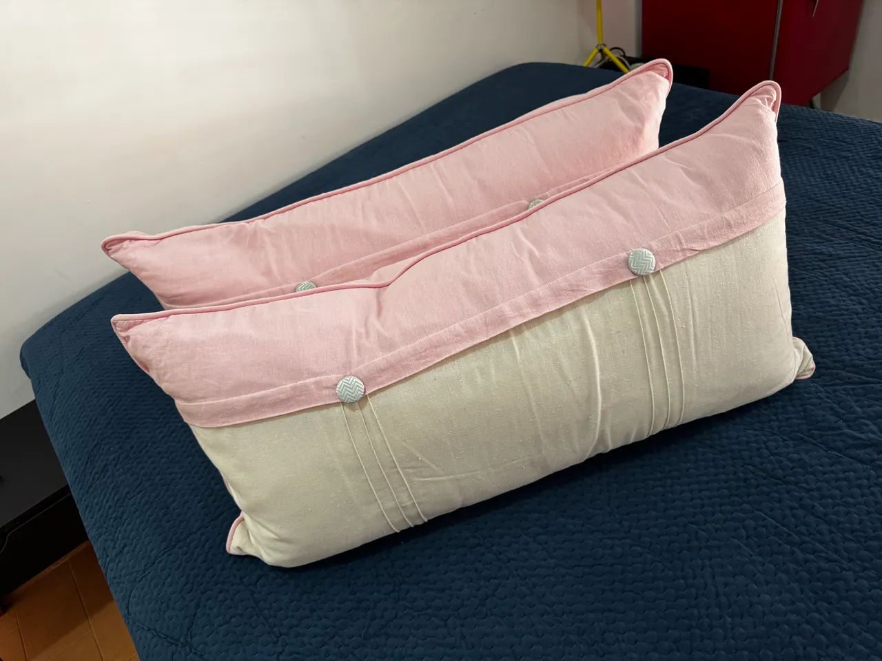 KIT DE ALMOFADAS PREMIUM CATAVENTO EM LINHO PARA QUARTO DE BEBÊ  - Foto 3