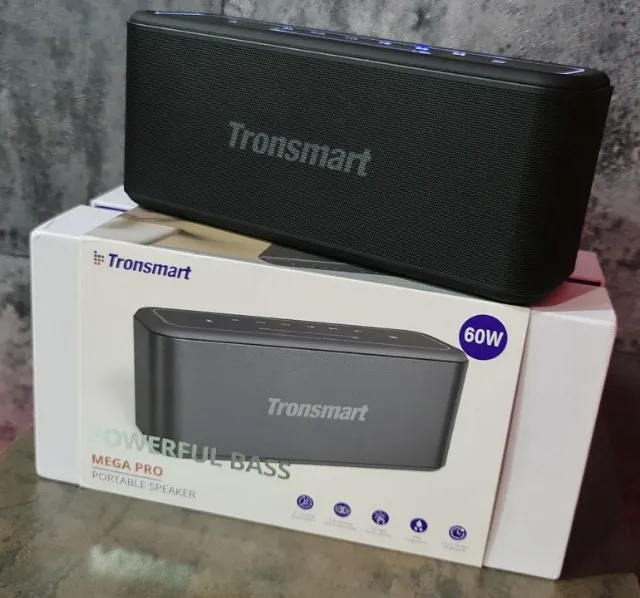 Lacrada Caixa Tronsmart Mega pro 60W Ipx5 NFC Graves Profundos