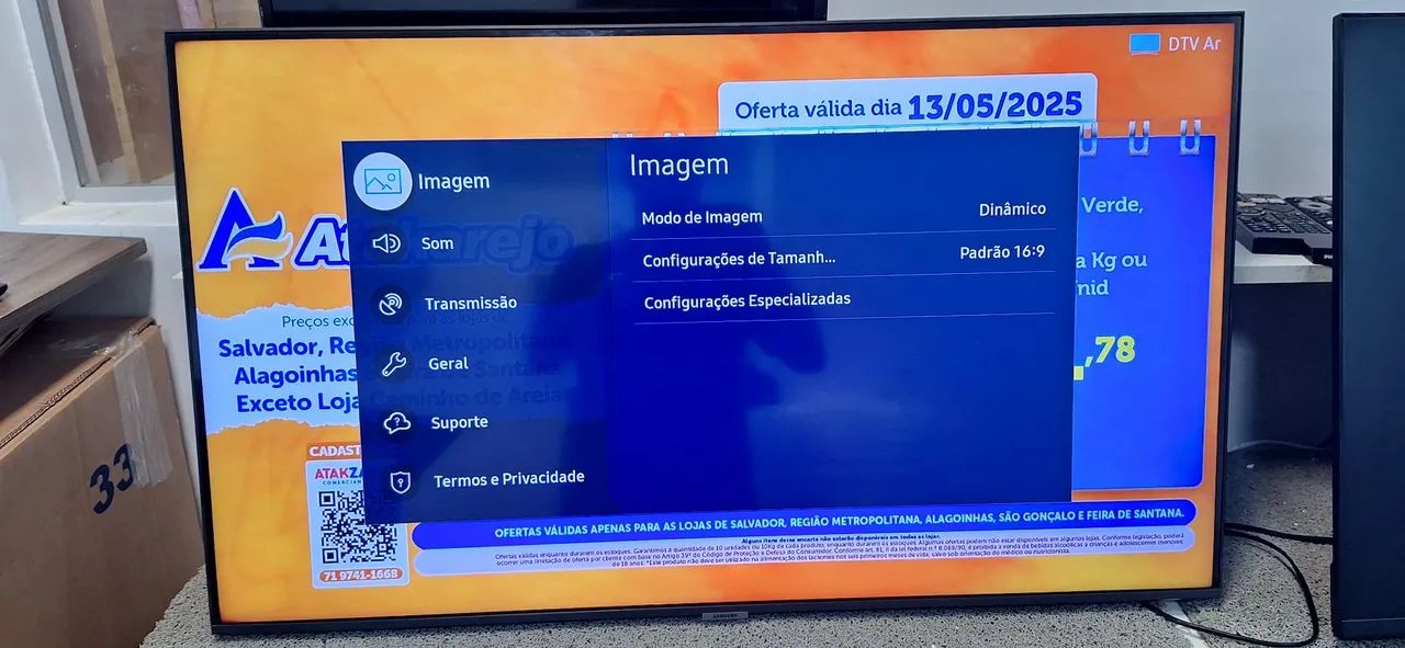 TV 43 polegadas com Smart TV e diversas funções