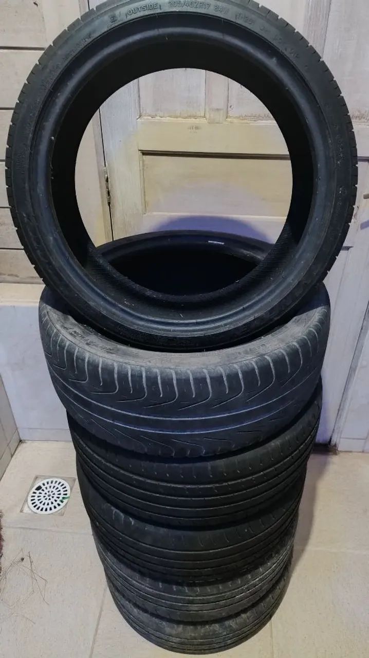 Pneus aro 17 205/40ZR17 84W, mais 5 pneus de graça.