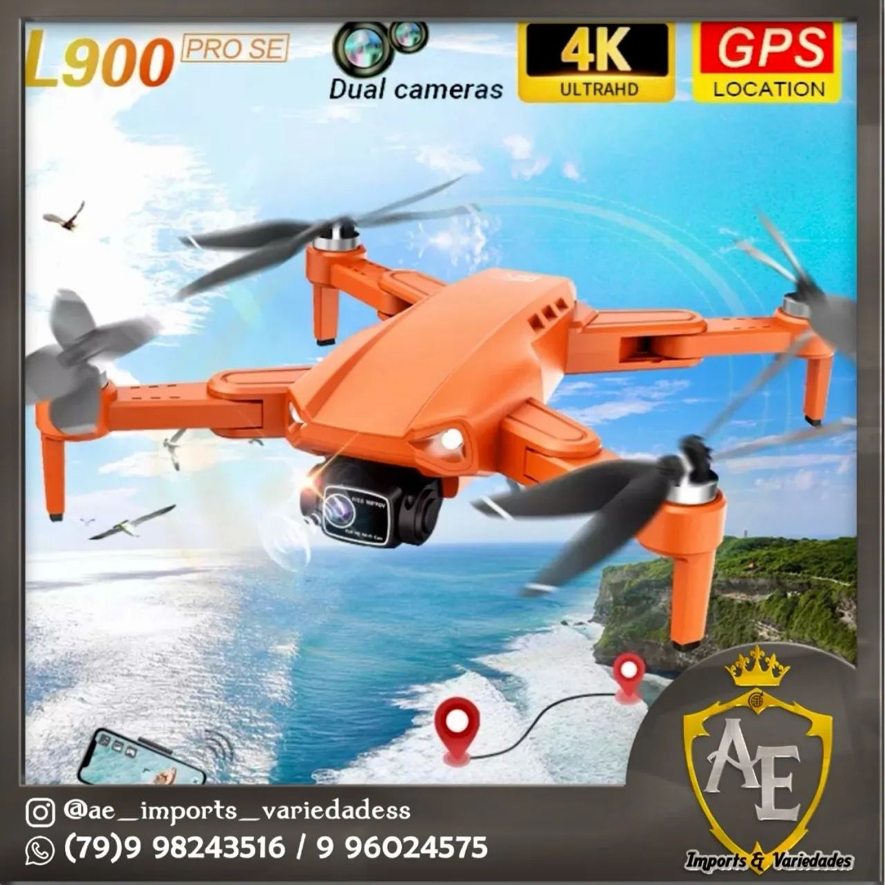 Drone l900 pro com GPS